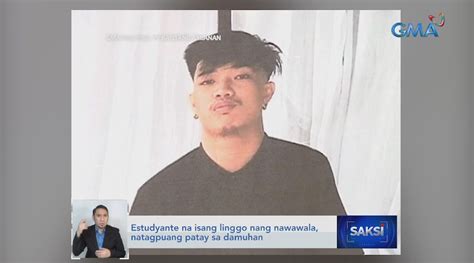 estudyante kinantot sa damuhan|Ilang araw nang nawawala ESTUDYANTE NATAGPUANG .